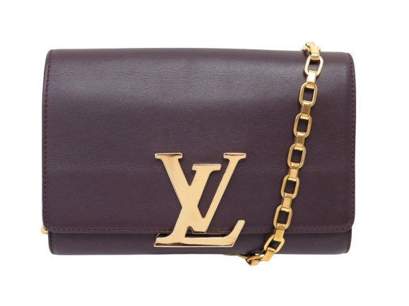 sac a main louis vuitton louise chain gm cuir violet
