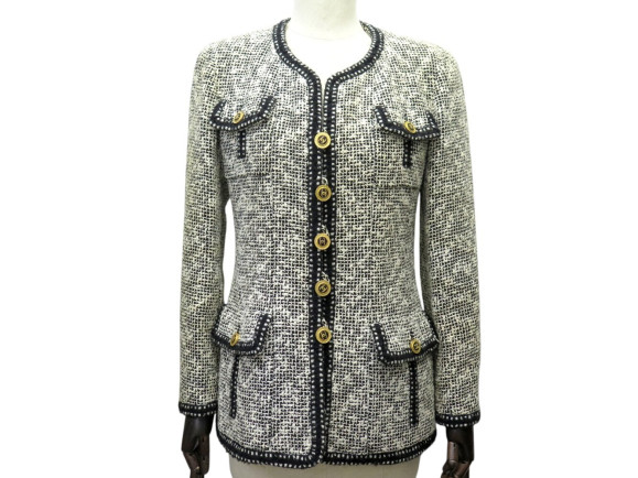  veste chanel boutons logo cc p01163 m 40 1993