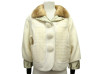  veste louis vuitton col fourrure vison xs 34