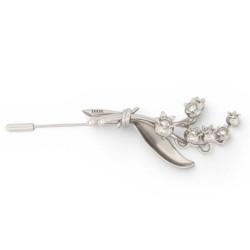  broche dior brin de muguet epingle 8.5cm en metal