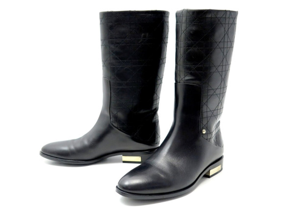  chaussures christian dior bottes evasion 35 cuir