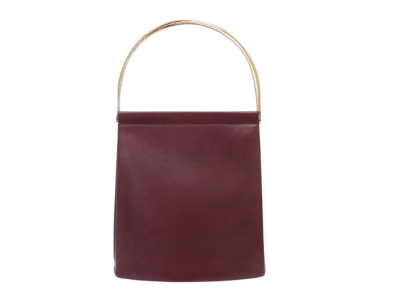 sac a main cartier trinity en cuir bordeaux burgundy