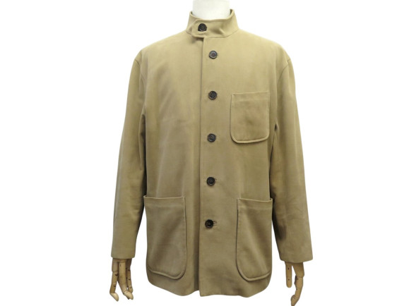 veste berluti x arnys forestiere l 54 manteau en coton