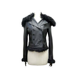  blouson louis vuitton perfecto col fourrure s 36