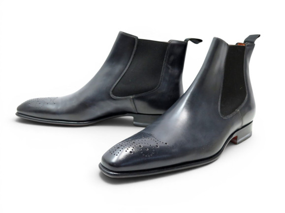  chaussures santoni bottines chelsea 8.5 it 43.5