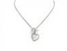 collier hermes coeur amulette en argent massif