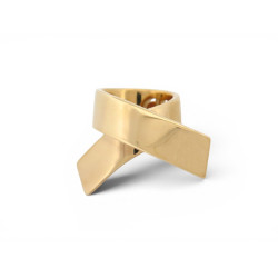  bague christian dior noeud cd m 51 en metal dore