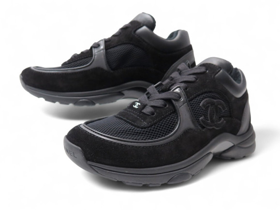  chaussures chanel baskets low top trainers g35977