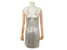  robe paco rabanne dos nu en mesh metal 36 s