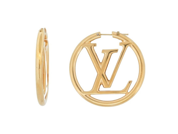 boucles d'oreilles louis vuitton creoles louise
