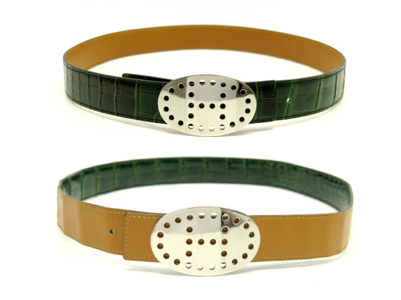 ceinture hermes reversible 32mm boucle h evelyne t 80