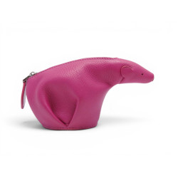 porte monnaie loewe ours cuir rose 199.30.n96 pink