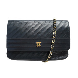 sac a main chanel simple rabat logo cc cuir