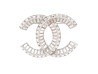 broche chanel logo cc strass 2023 en metal