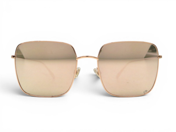 lunettes de soleil dior stellaire metal dore rose