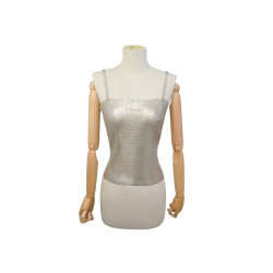  top paco rabanne en mesh argente 36 s haut