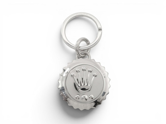  porte cles rolex logo couronne acier palladie