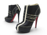 chaussures christian louboutin bottines bobo 38.5 cuir