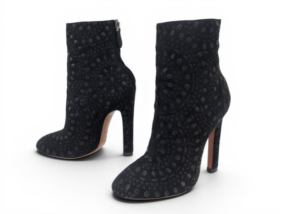chaussures alaia bottines 37.5 daim noir black