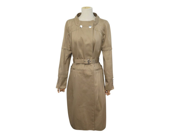 manteau louis vuitton impermeable a ceinture coton