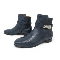  chaussures bottines hermes neo cuir crocodile