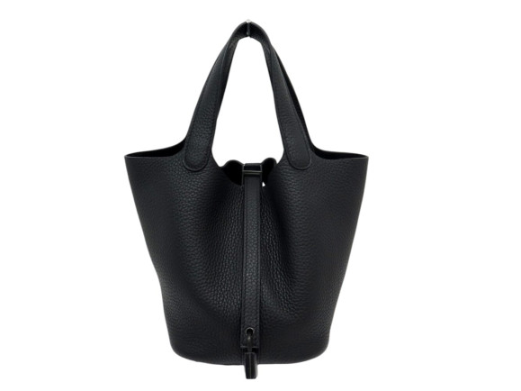  sac a main hermes picotin 18 so black cuir
