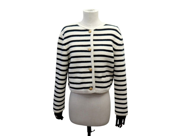 gilet celine veste cardigan mariniere 2a98s570p s