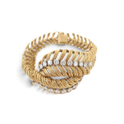  bracelet boucheron plume de paon diamants