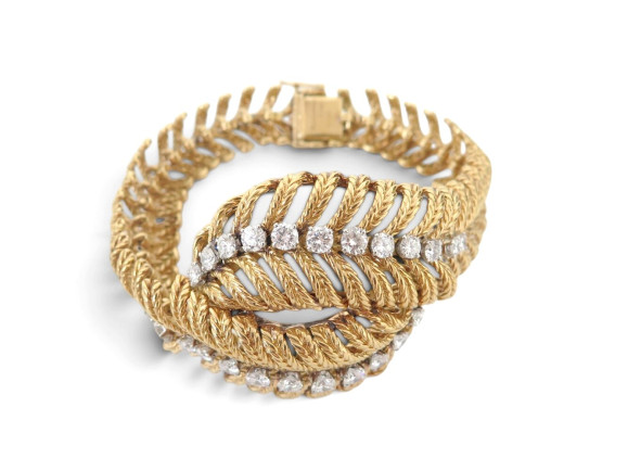  bracelet boucheron plume de paon diamants