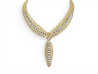 collier boucheron plume de paon en or jaune 18k 118gr