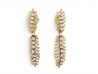 boucles d'oreilles boucheron plume de paon or jaune