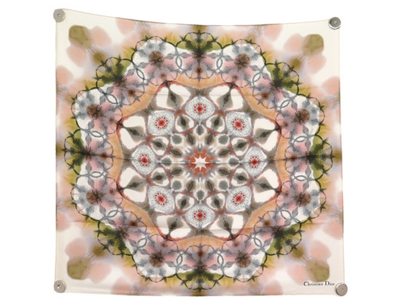foulard christian dior kaleidoscope carre 70 cm