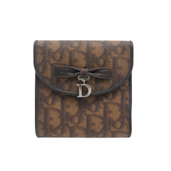 portefeuille christian dior porte monnaie toile
