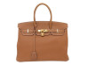sac a main hermes birkin 35 cuir togo gold metal dore
