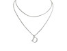 collier chaine dior dior double chaine logo d
