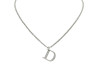 collier dior chaine logo d strass 39 cm en metal