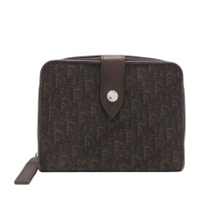  portefeuille christian dior zippe en toile