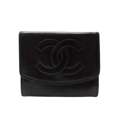  portefeuille chanel logo cc porte cartes