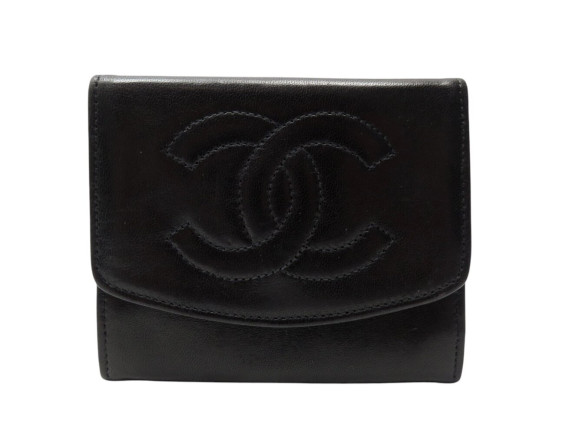 portefeuille chanel logo cc porte cartes