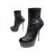 CHAUSSURES BOTTINES GUCCI CUIR NOIR 37 FR 