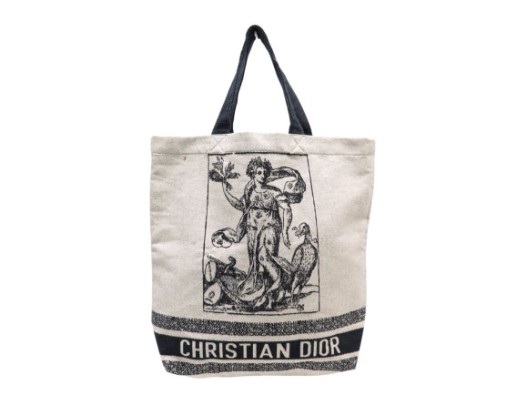  sac a main dior tote bag imprime nature defile