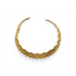  collier yves saint laurent ras de cou tisse or