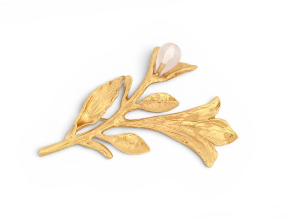   broche yves saint laurent tige avec