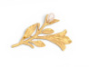   broche yves saint laurent tige avec
