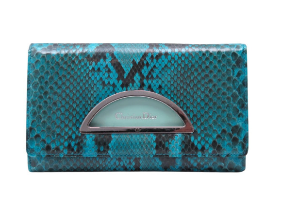 portefeuille christian dior malice gm en cuir de