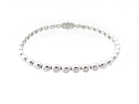 bracelet tiffany co 18 cm en platine 28.4gr 36