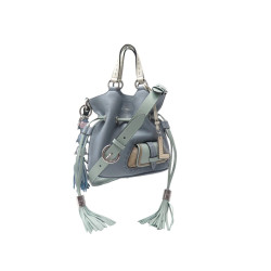  sac a main lancel premier flirt pm cuir bleu