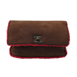  sac pochette chanel a rabat logo cc en cuir