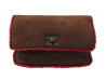  sac pochette chanel a rabat logo cc en cuir