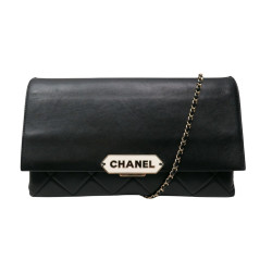 sac a main chanel single flap rabat plaque 2 way cuir